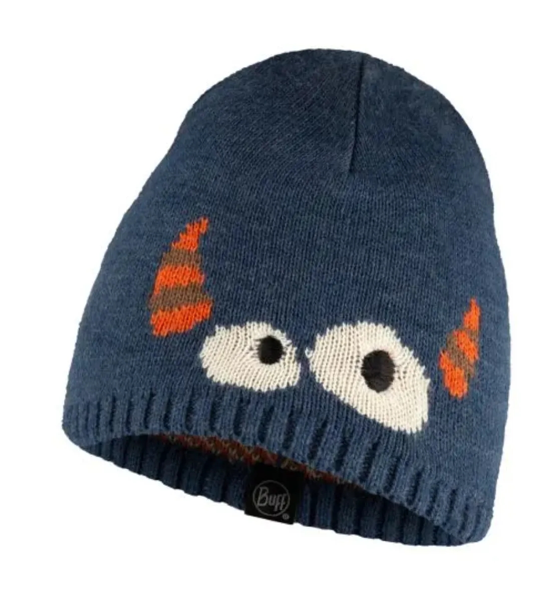 Buff Knitted Beanie Bonky Kids Eyes Denim