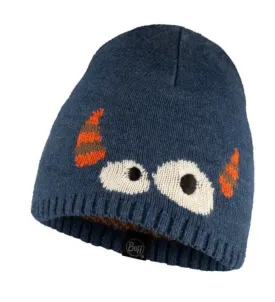 Buff Knitted Beanie Bonky Kids Eyes Denim