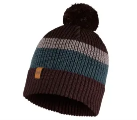 Buff Knitted Beanie Elon Maroon