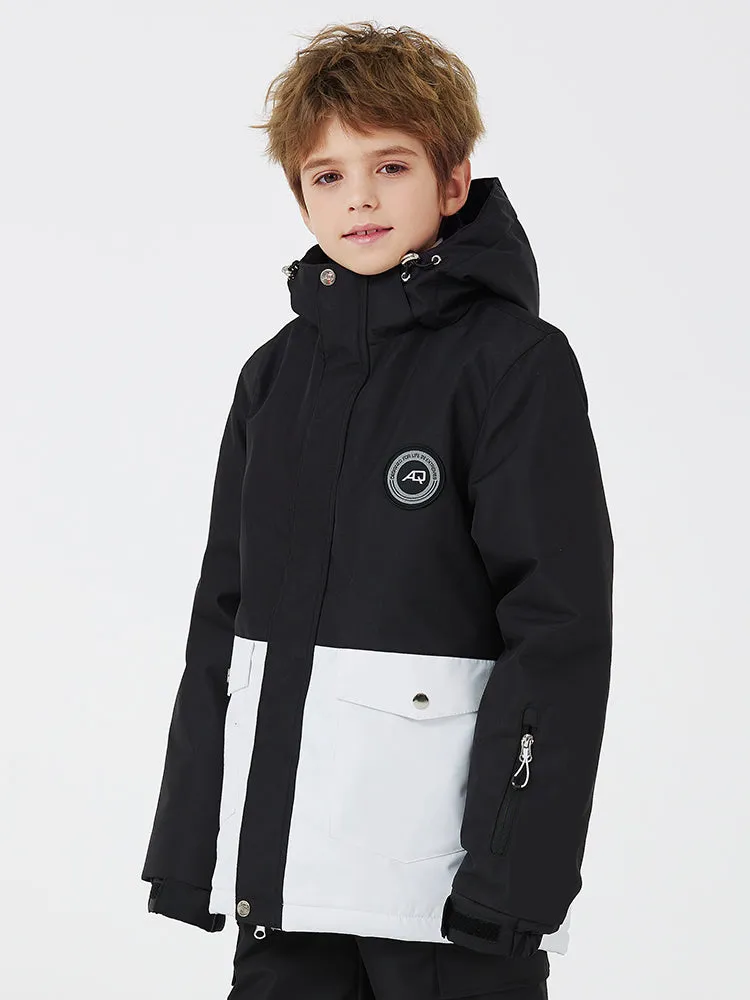 Children Hooded Waterproof Snow Jacket Outdoor Ski Coat