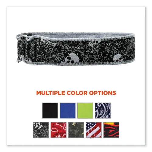 Chill-its 6605 High-performance Terry Cloth Sweatband, Cotton Terry Cloth, One Size, Skulls, Ships In 1-3 Business Days
