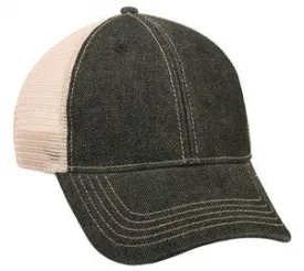 Denim Front Mesh Back Ball Cap