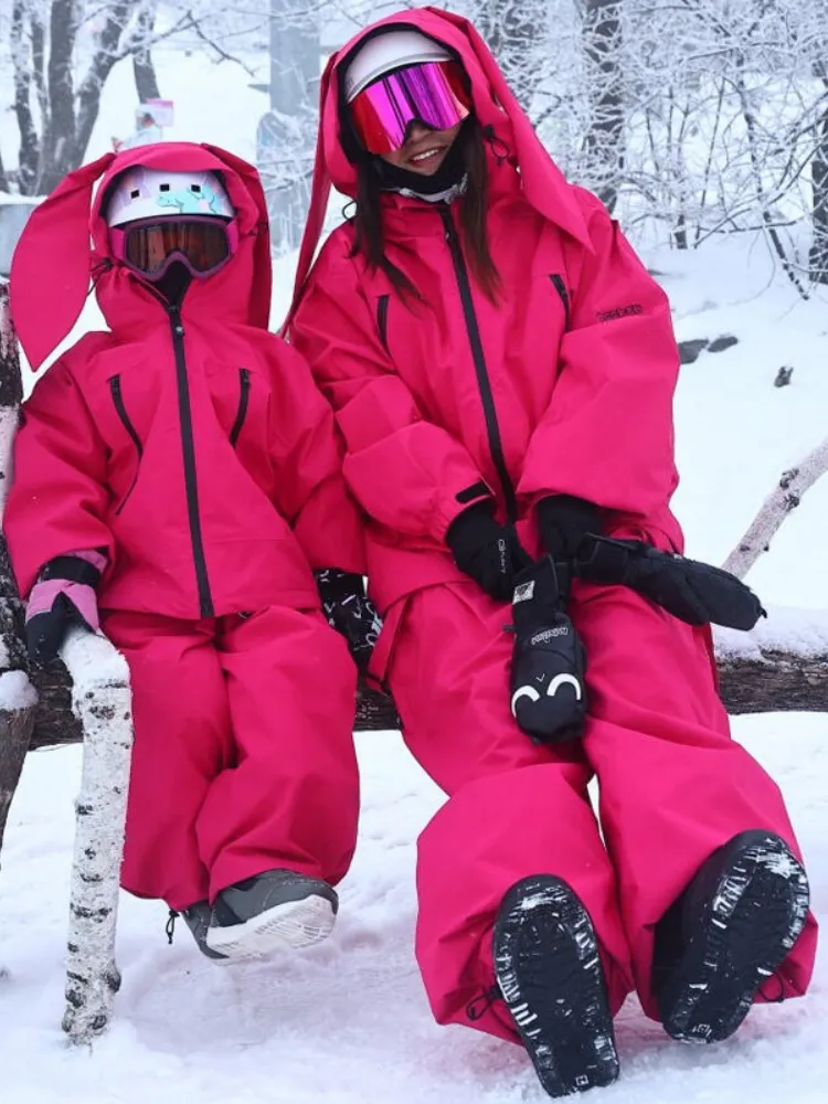 Doorek Rabbit Ears Hooded Snow Suit - Unisex