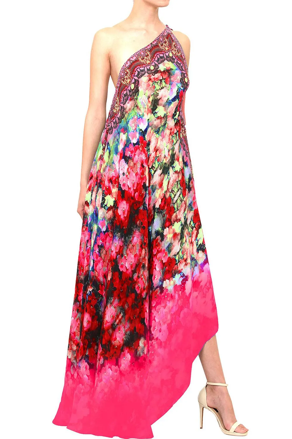Floral Print Infinity Maxi Dress