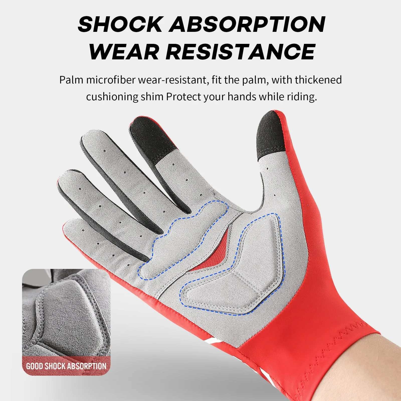 Full Finger Anti-Shock Cycling Gloves