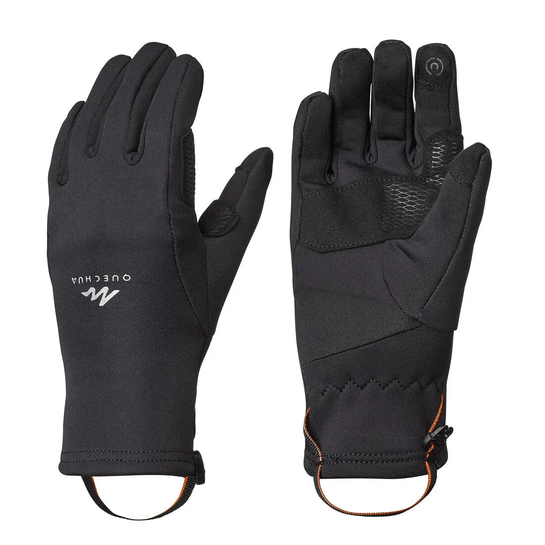 KIDS' HIKING TOUCHSCREEN COMPATIBLE GLOVES - SH500 MOUNTAIN STRETCH - AGE 6-14
