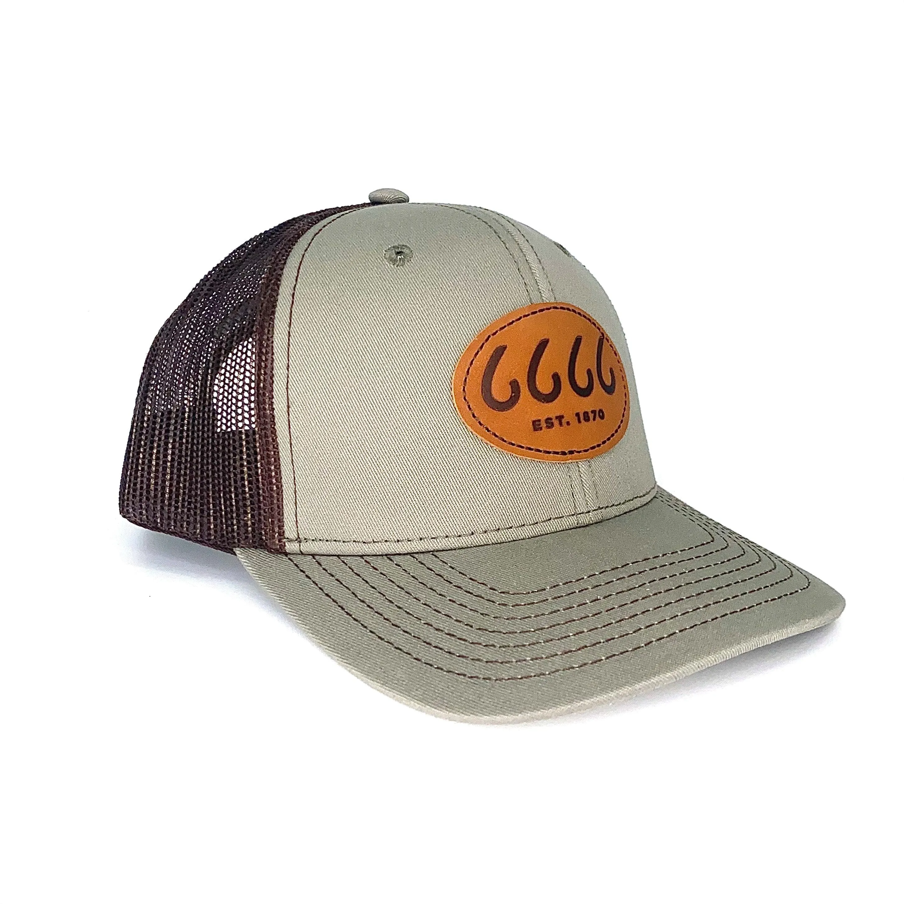 Leather Patch Trucker Mesquite/Chocolate