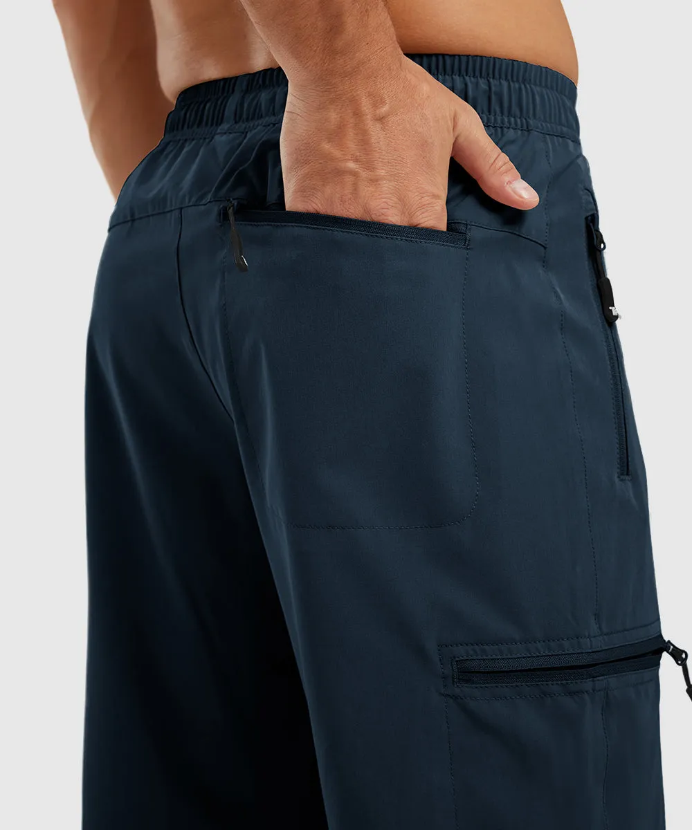 Men's Stretchy Water Repellent Cargo Sports Shorts