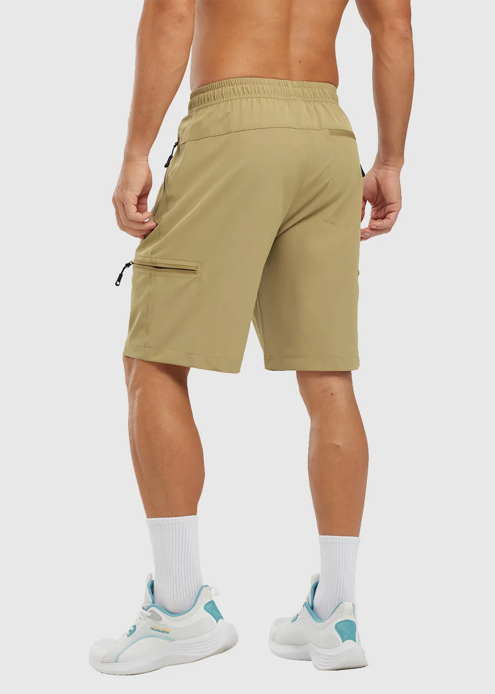 Men's Stretchy Water Repellent Cargo Sports Shorts