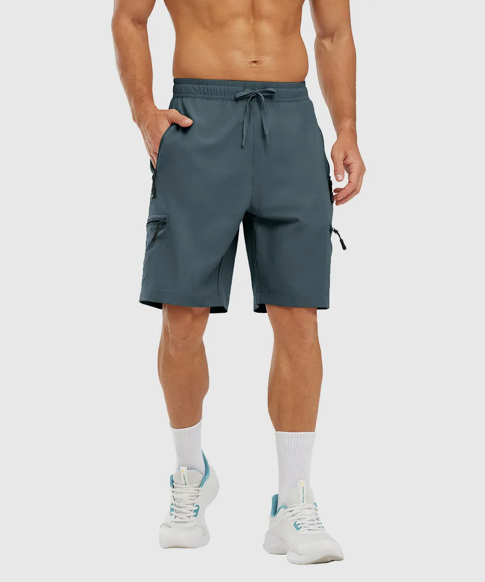 Men's Stretchy Water Repellent Cargo Sports Shorts