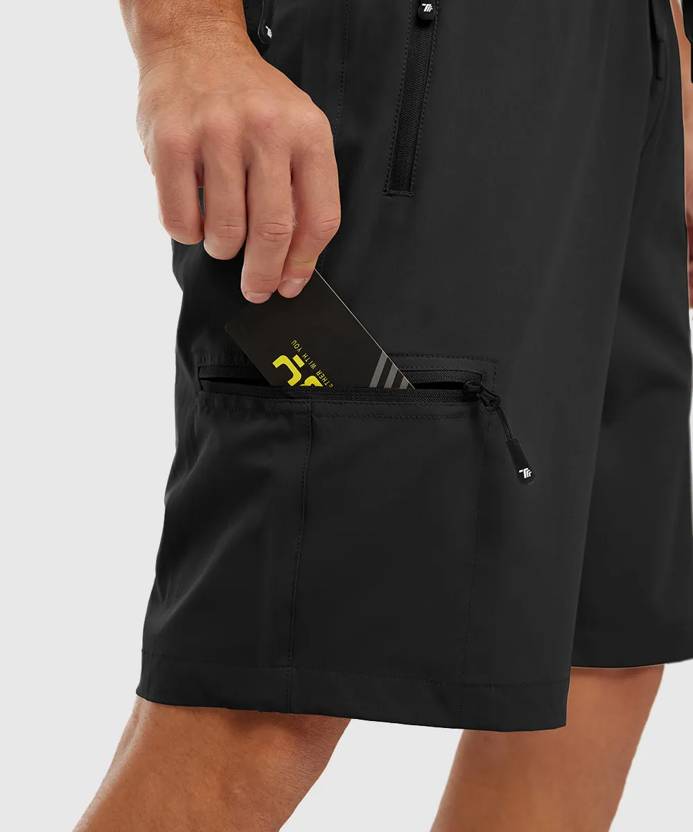 Men's Stretchy Water Repellent Cargo Sports Shorts