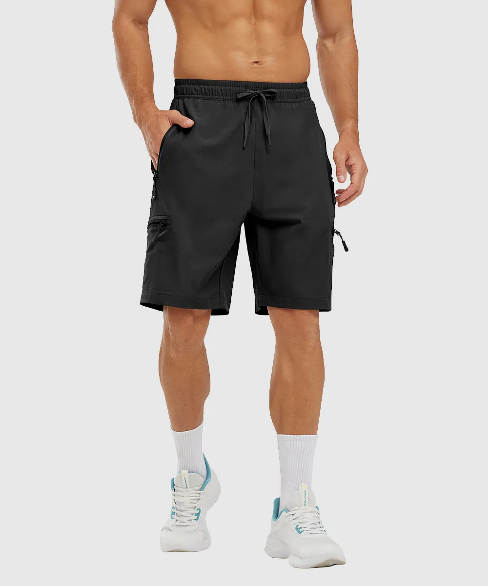 Men's Stretchy Water Repellent Cargo Sports Shorts