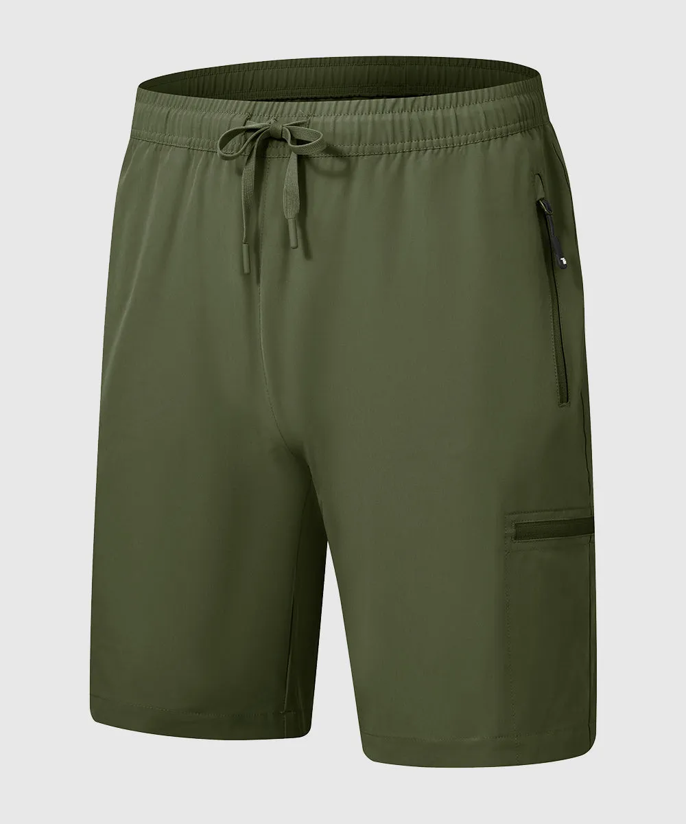 Men's Stretchy Water Repellent Cargo Sports Shorts
