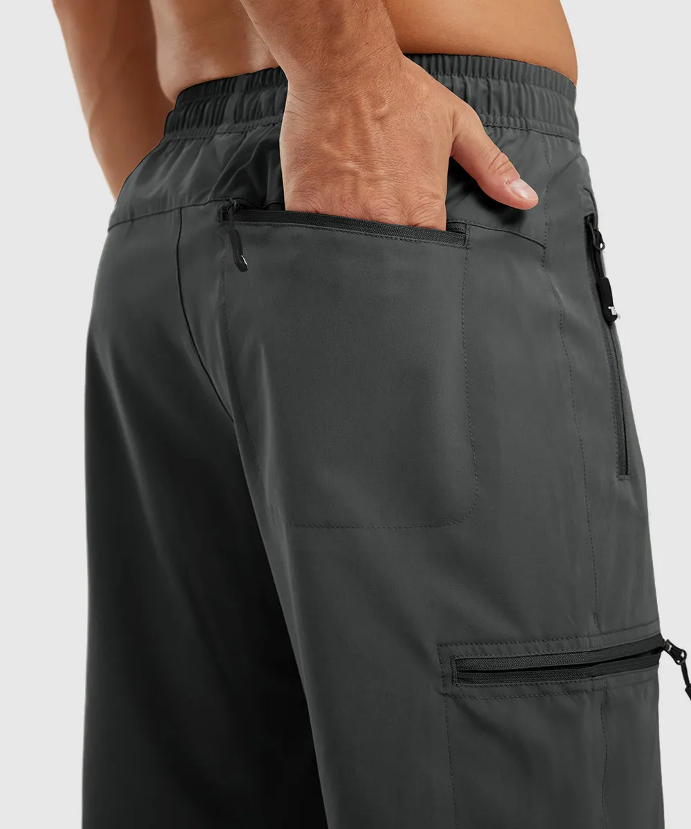 Men's Stretchy Water Repellent Cargo Sports Shorts