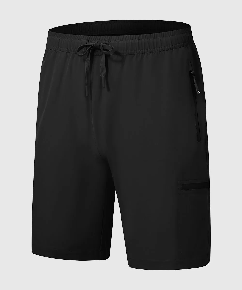Men's Stretchy Water Repellent Cargo Sports Shorts