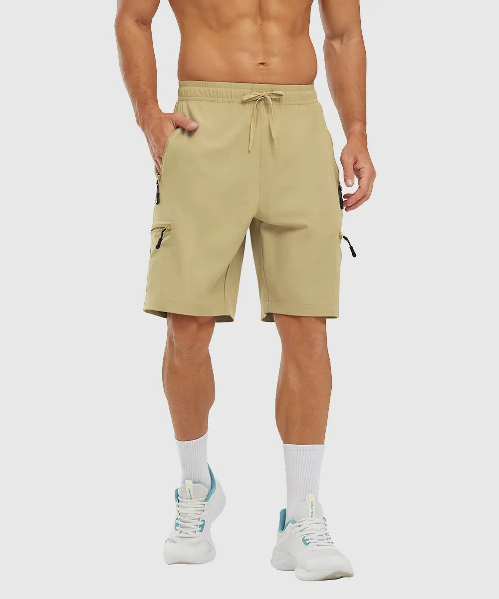 Men's Stretchy Water Repellent Cargo Sports Shorts