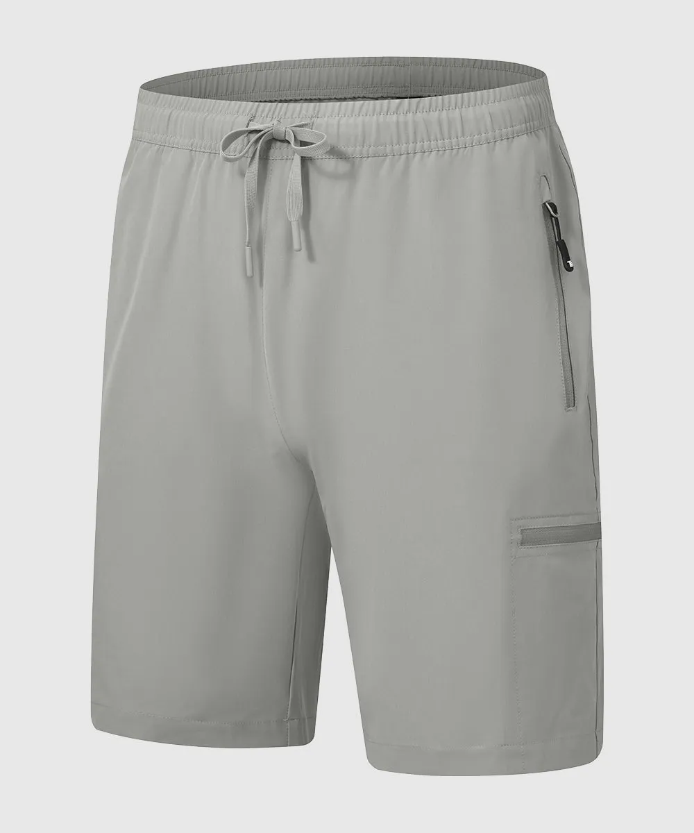Men's Stretchy Water Repellent Cargo Sports Shorts