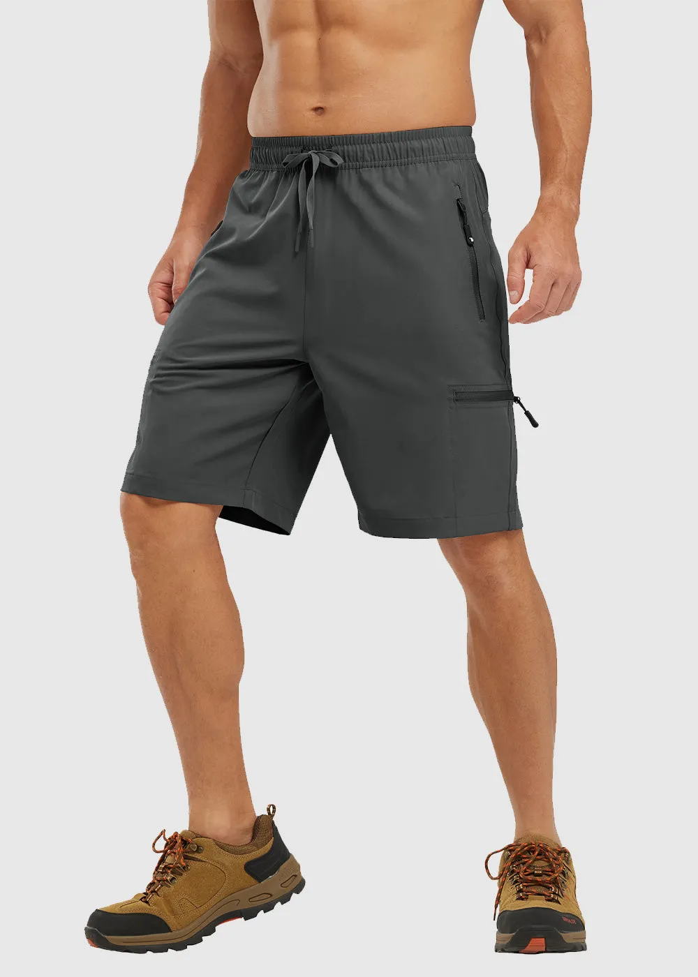 Men's Stretchy Water Repellent Cargo Sports Shorts