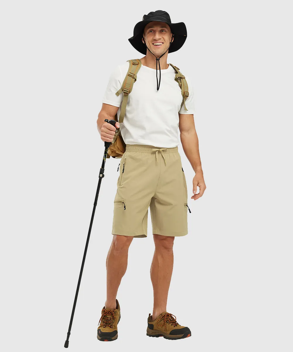 Men's Stretchy Water Repellent Cargo Sports Shorts