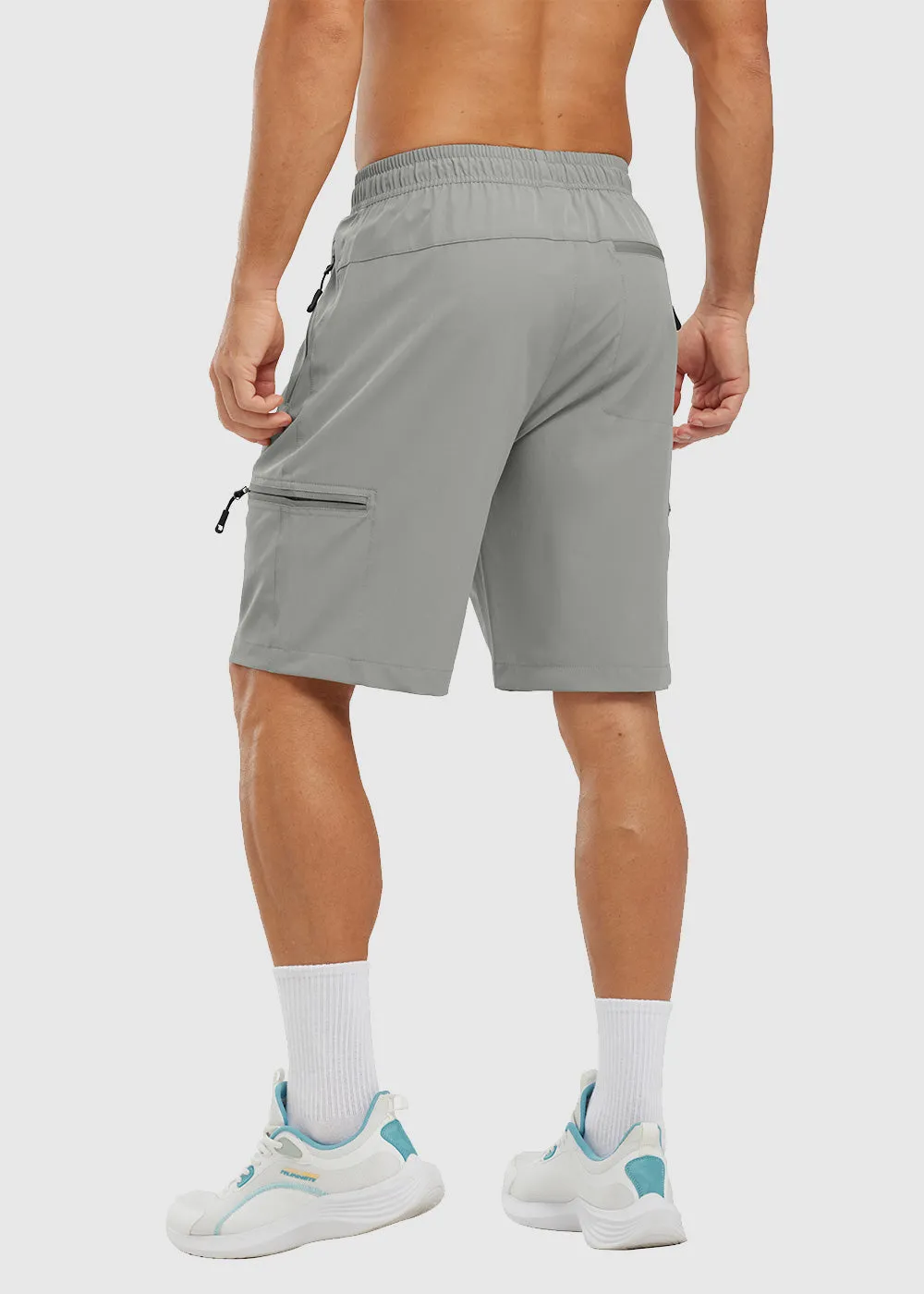 Men's Stretchy Water Repellent Cargo Sports Shorts