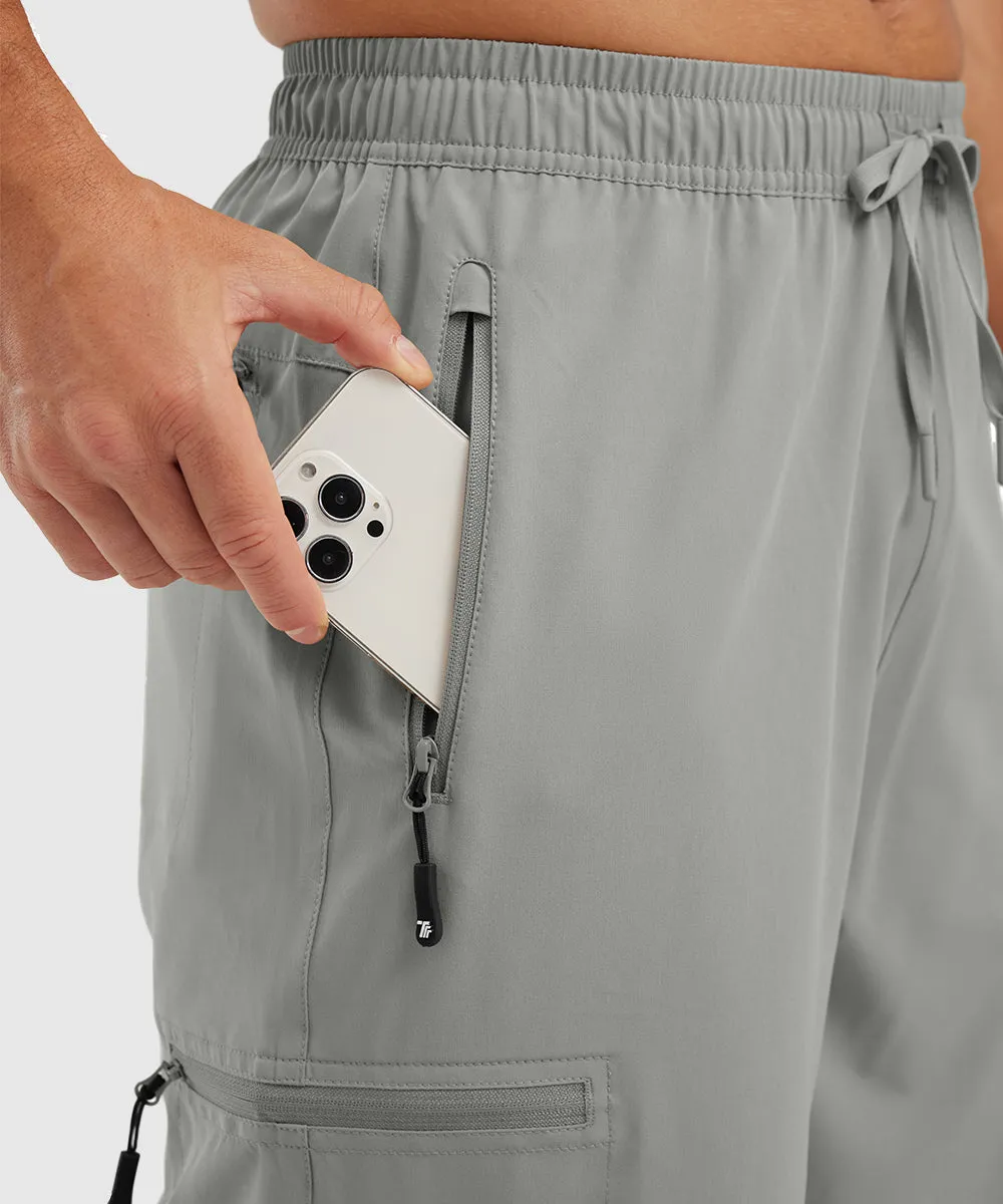 Men's Stretchy Water Repellent Cargo Sports Shorts
