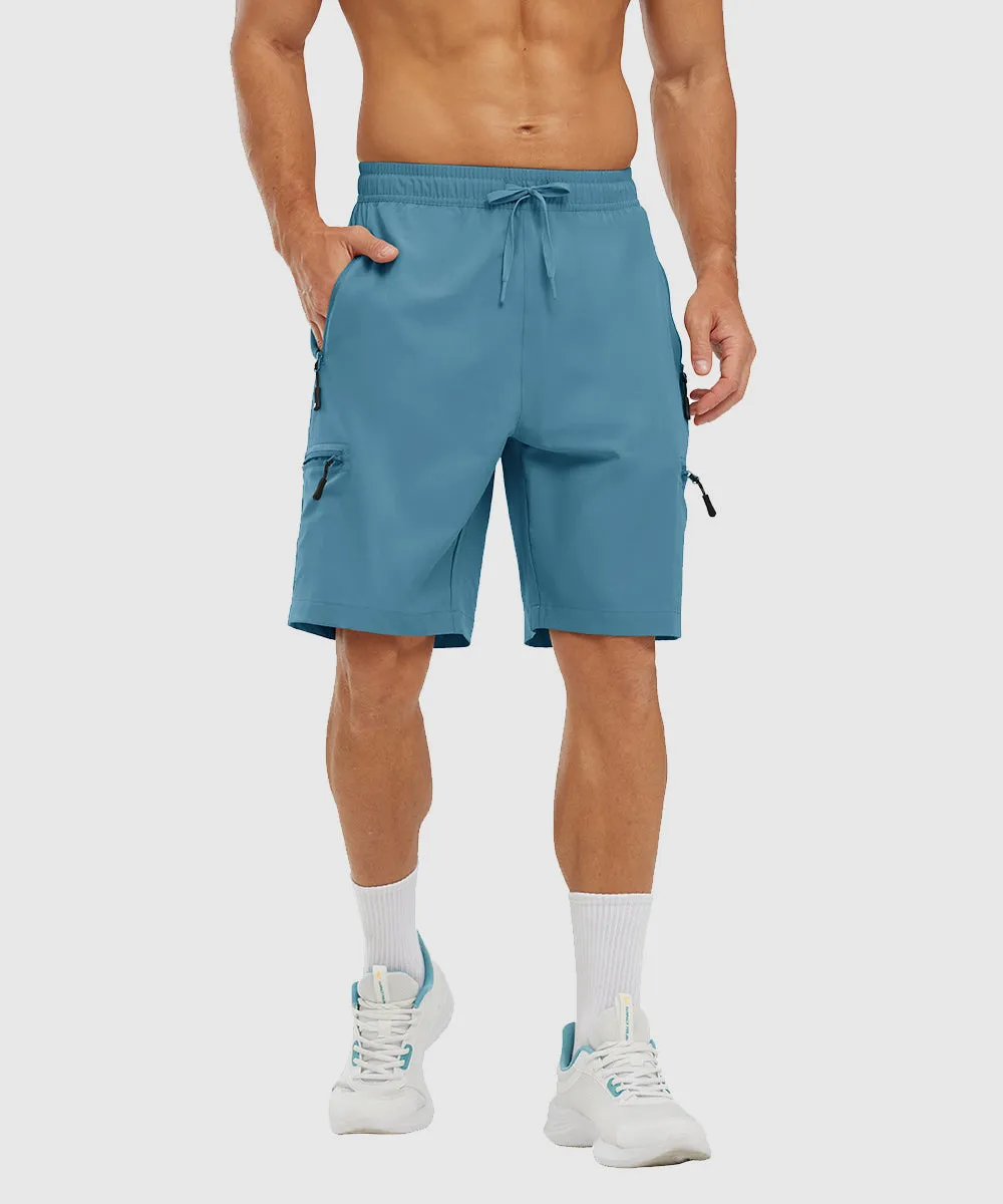Men's Stretchy Water Repellent Cargo Sports Shorts