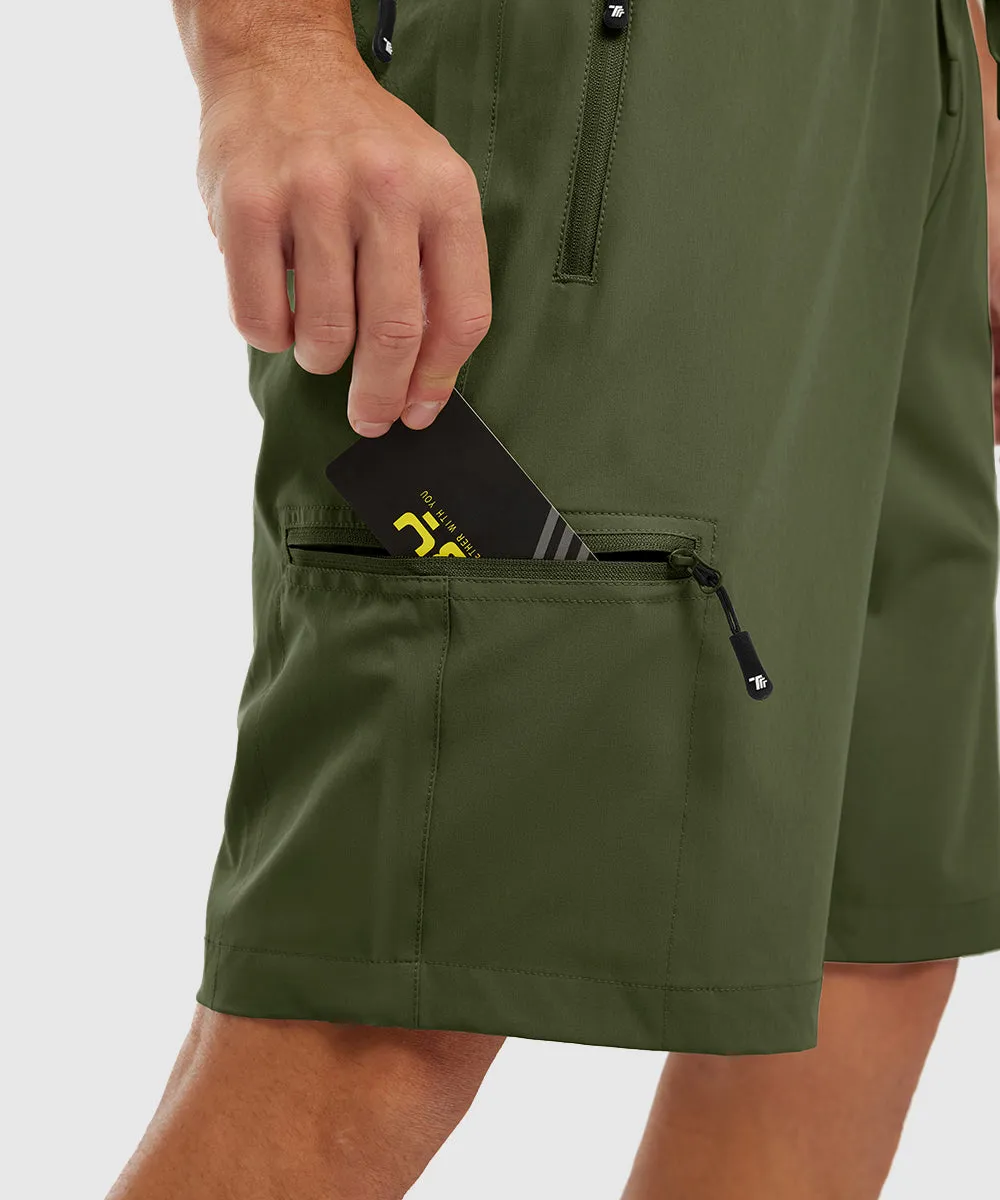 Men's Stretchy Water Repellent Cargo Sports Shorts