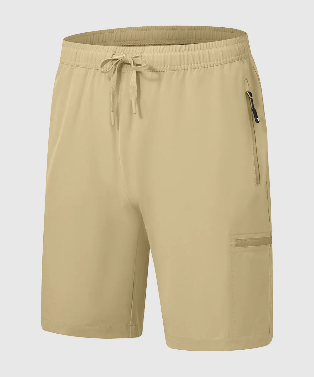 Men's Stretchy Water Repellent Cargo Sports Shorts