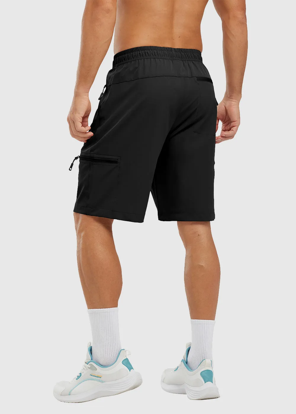 Men's Stretchy Water Repellent Cargo Sports Shorts