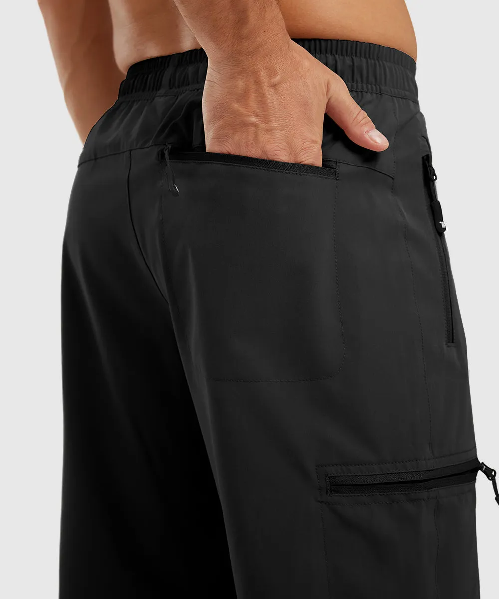 Men's Stretchy Water Repellent Cargo Sports Shorts