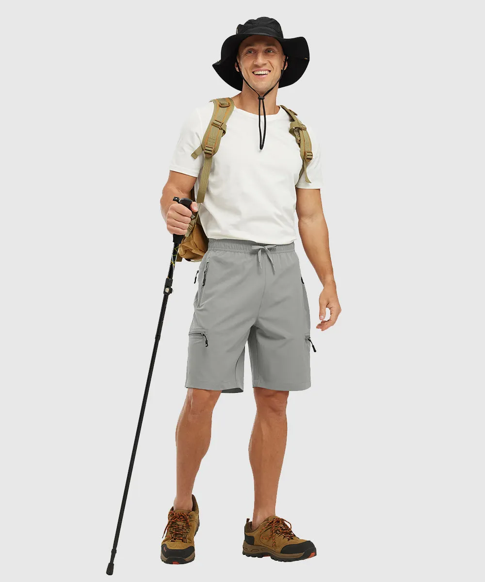 Men's Stretchy Water Repellent Cargo Sports Shorts