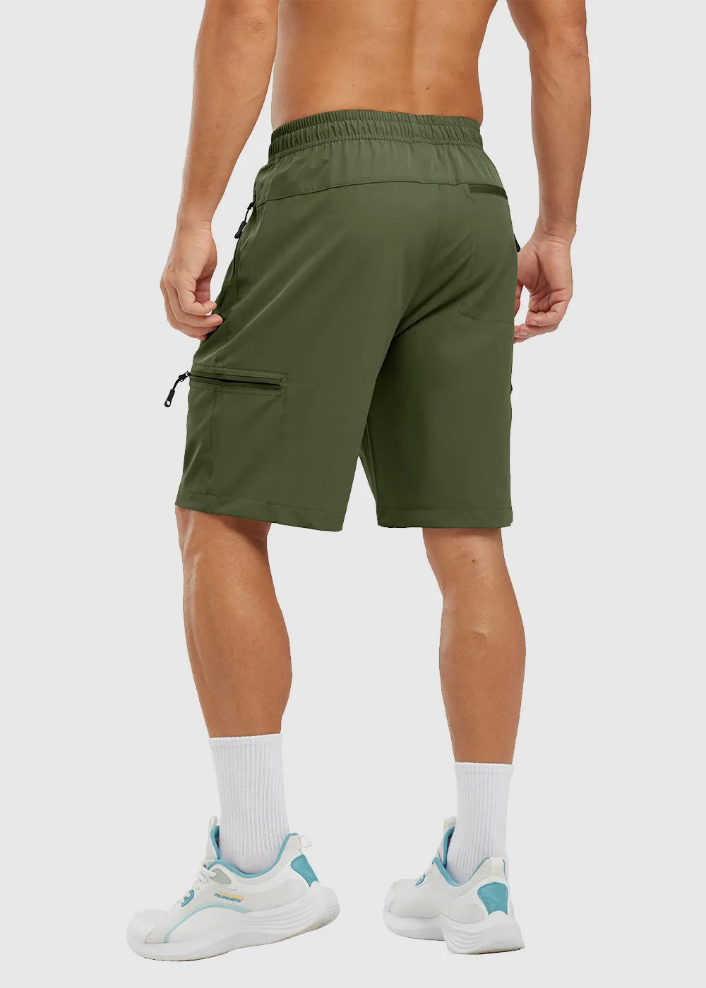 Men's Stretchy Water Repellent Cargo Sports Shorts