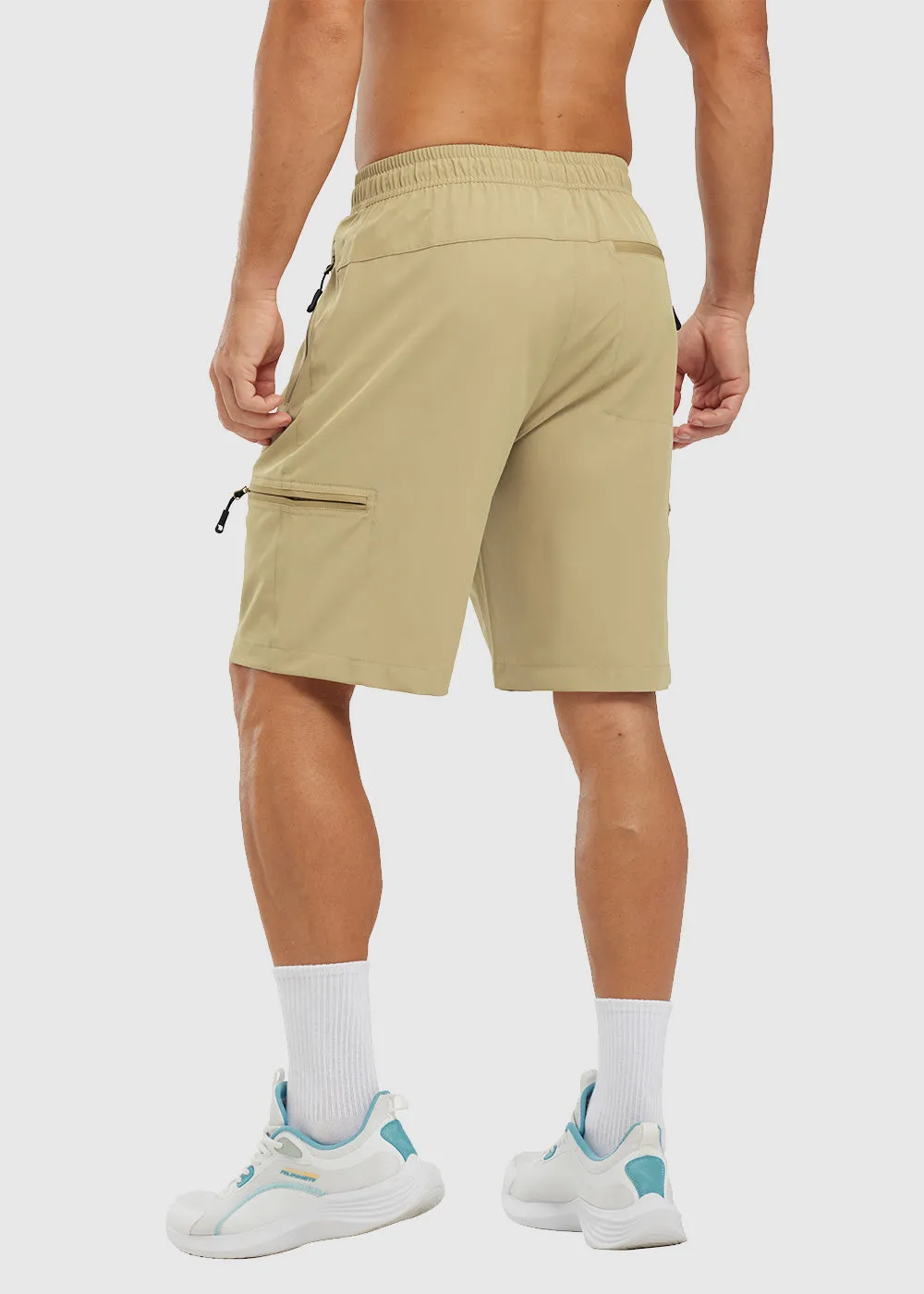 Men's Stretchy Water Repellent Cargo Sports Shorts