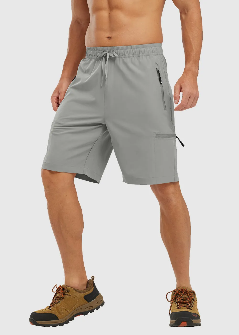 Men's Stretchy Water Repellent Cargo Sports Shorts