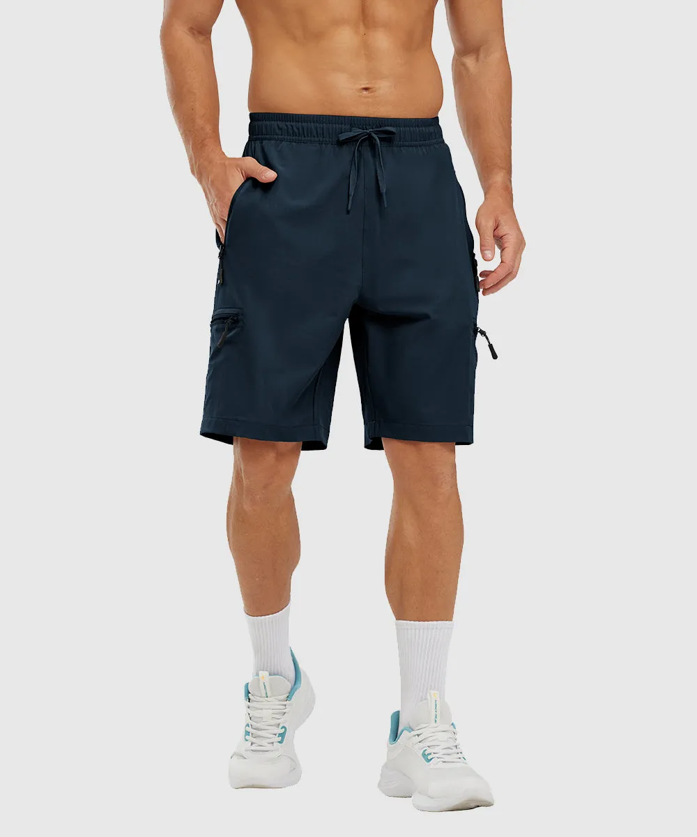 Men's Stretchy Water Repellent Cargo Sports Shorts