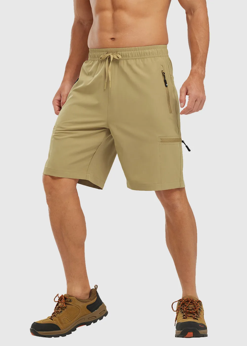 Men's Stretchy Water Repellent Cargo Sports Shorts
