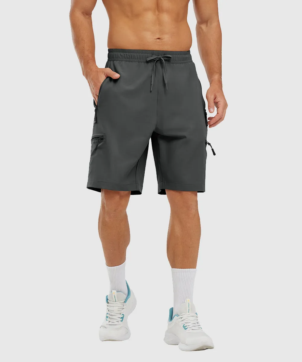Men's Stretchy Water Repellent Cargo Sports Shorts