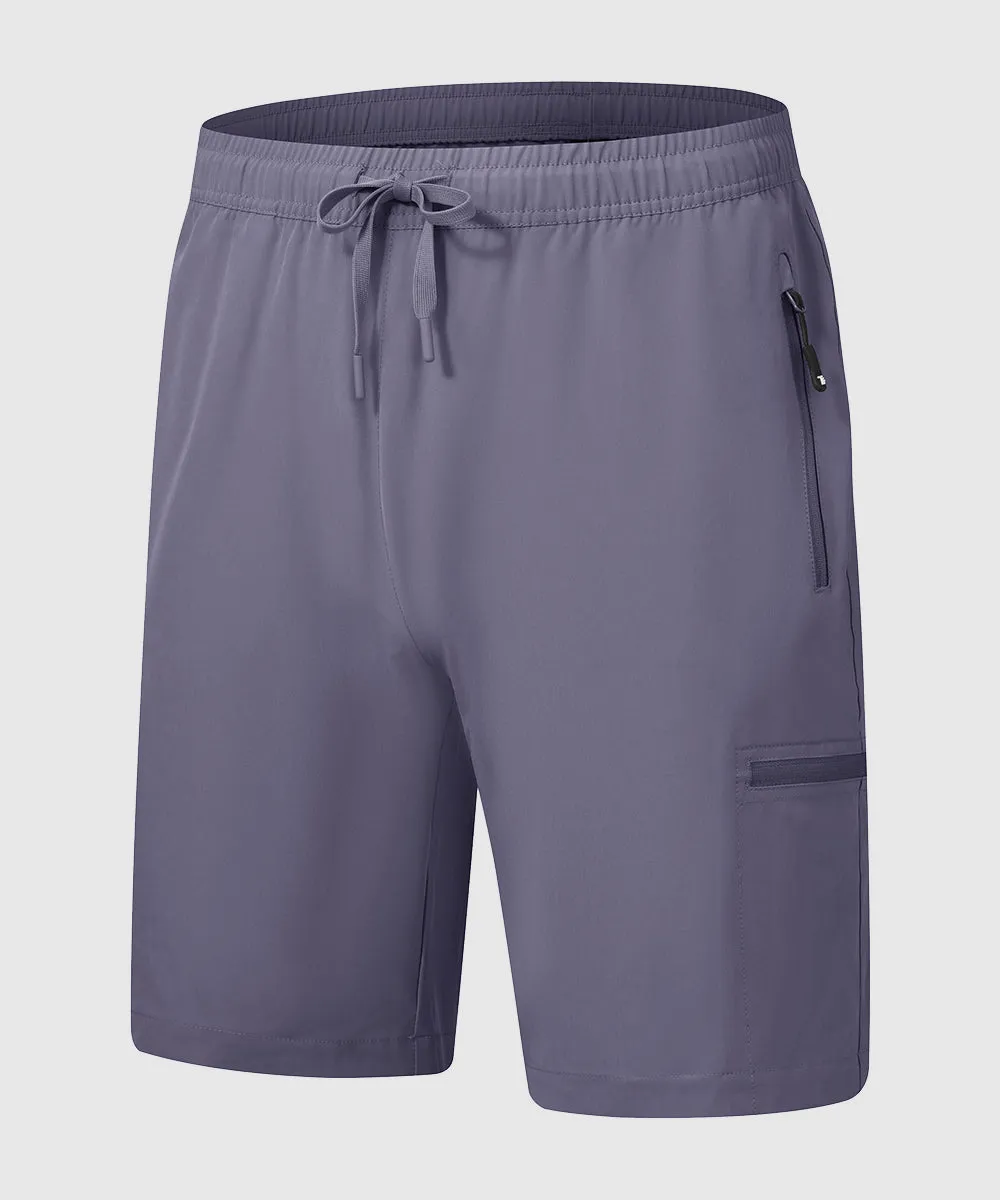 Men's Stretchy Water Repellent Cargo Sports Shorts