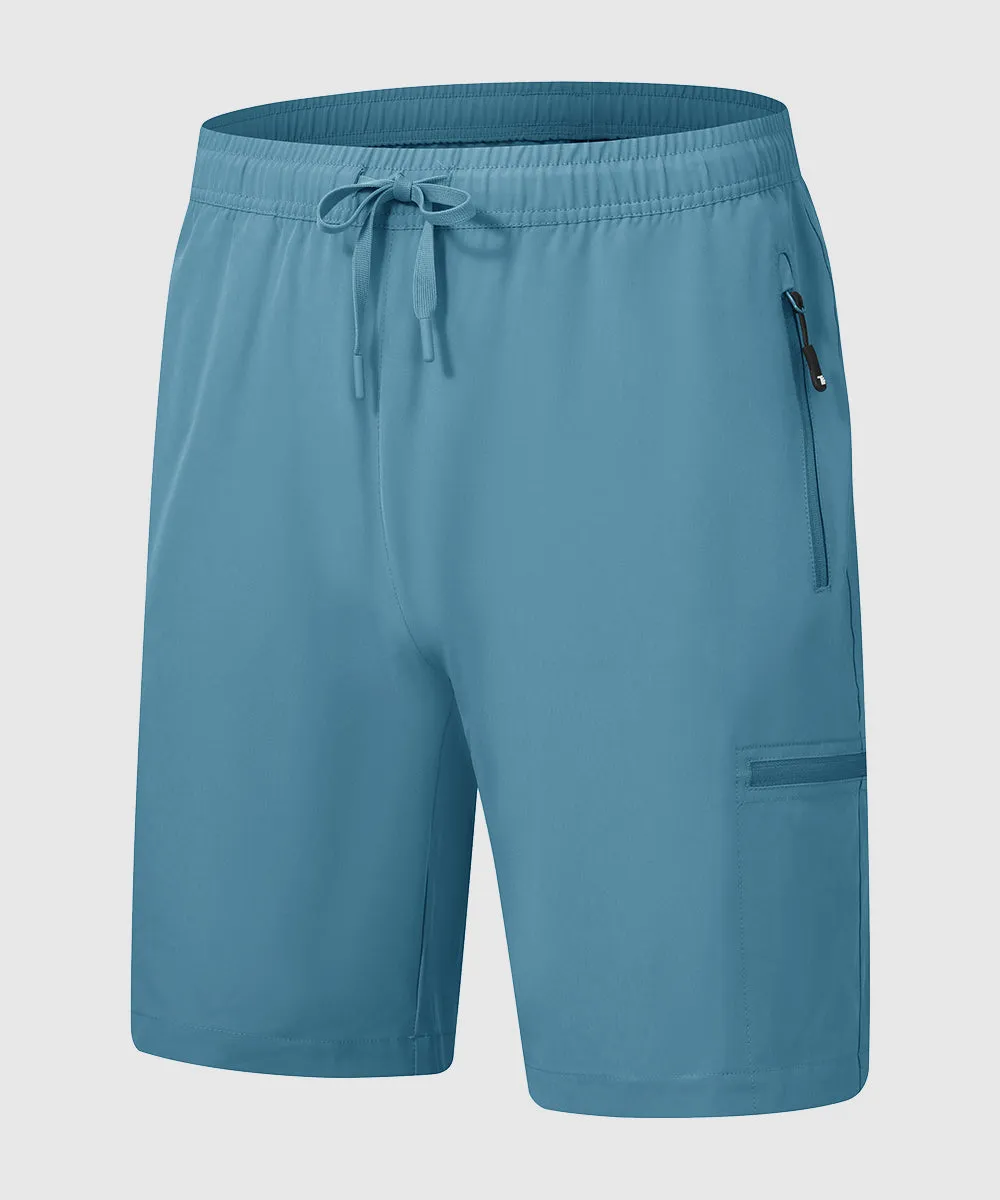 Men's Stretchy Water Repellent Cargo Sports Shorts