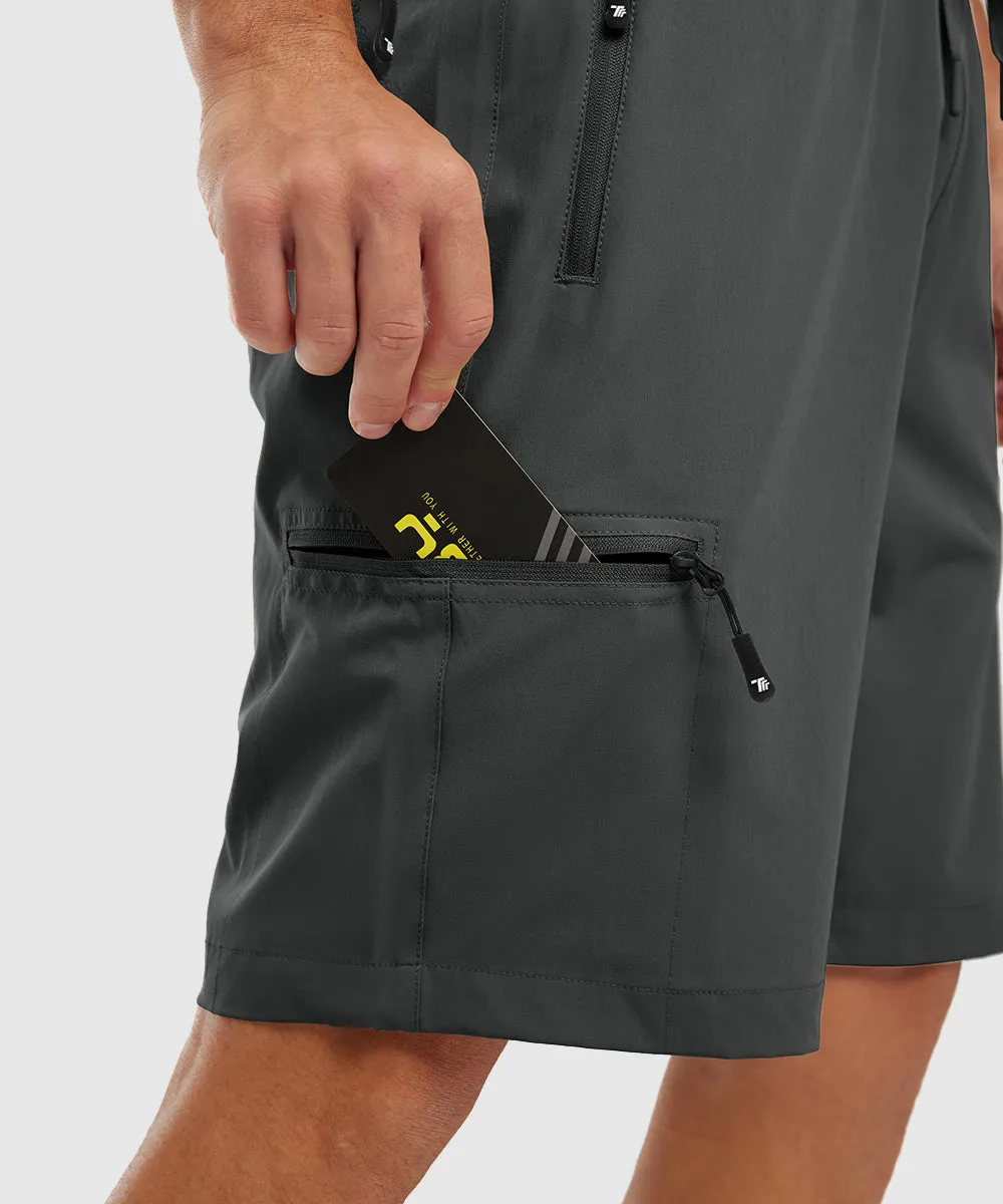 Men's Stretchy Water Repellent Cargo Sports Shorts