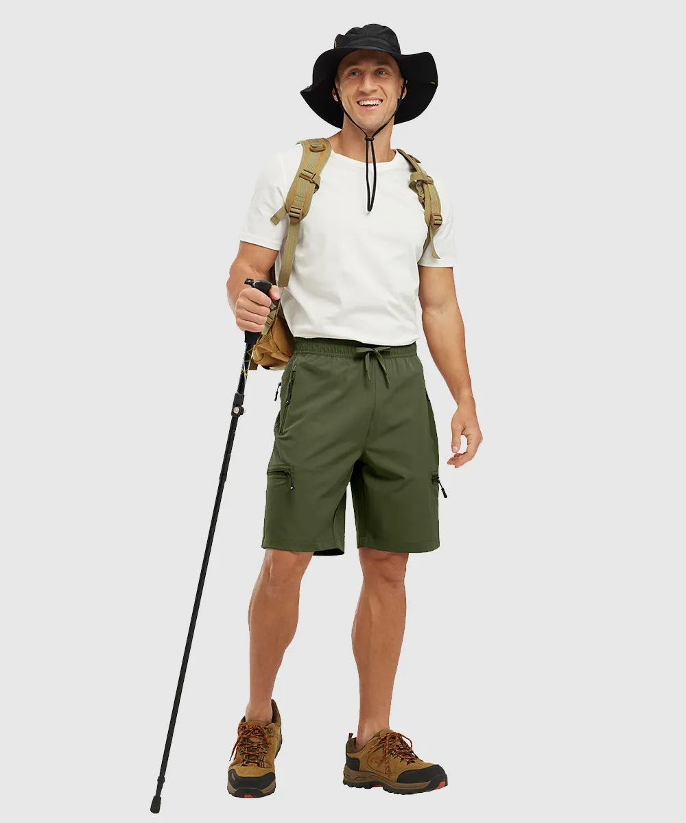 Men's Stretchy Water Repellent Cargo Sports Shorts