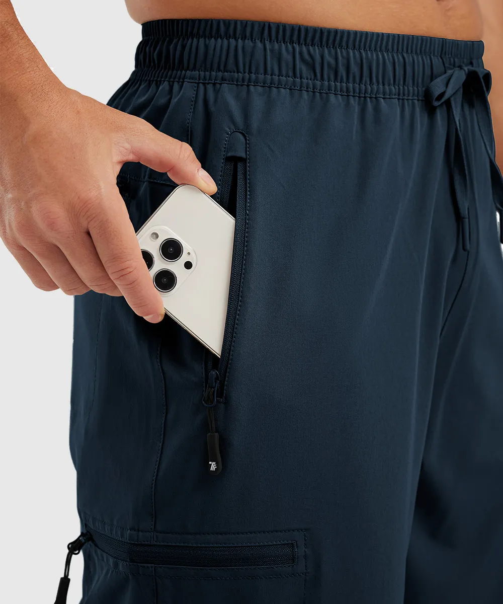 Men's Stretchy Water Repellent Cargo Sports Shorts