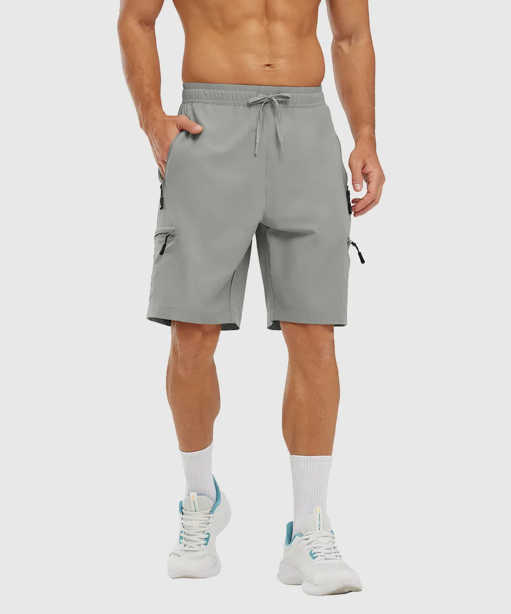 Men's Stretchy Water Repellent Cargo Sports Shorts