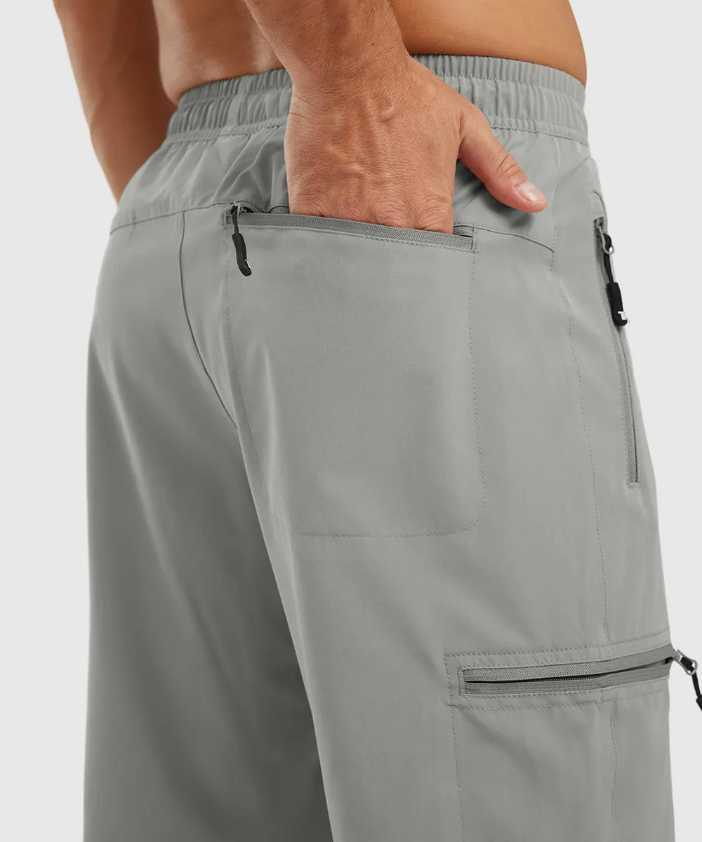 Men's Stretchy Water Repellent Cargo Sports Shorts