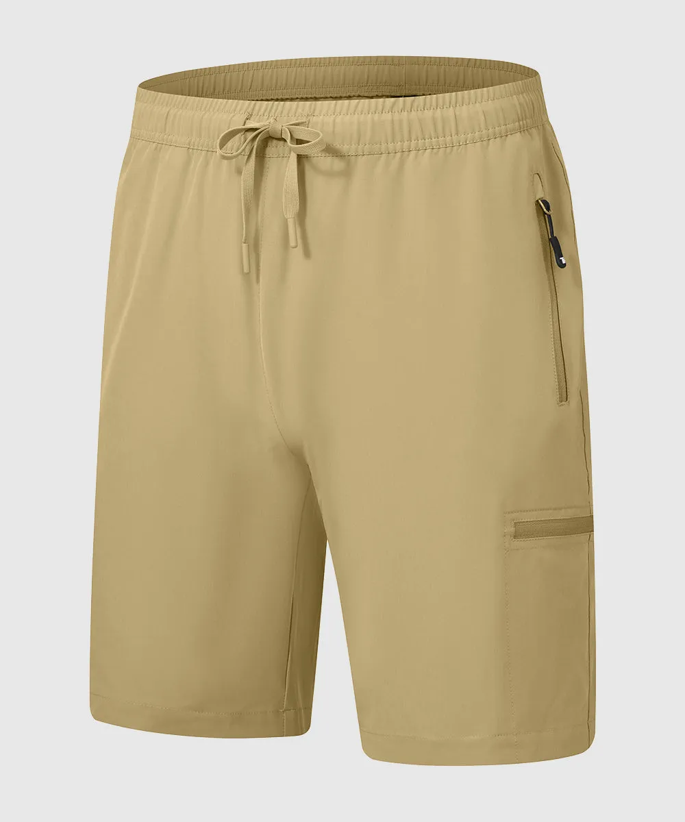 Men's Stretchy Water Repellent Cargo Sports Shorts