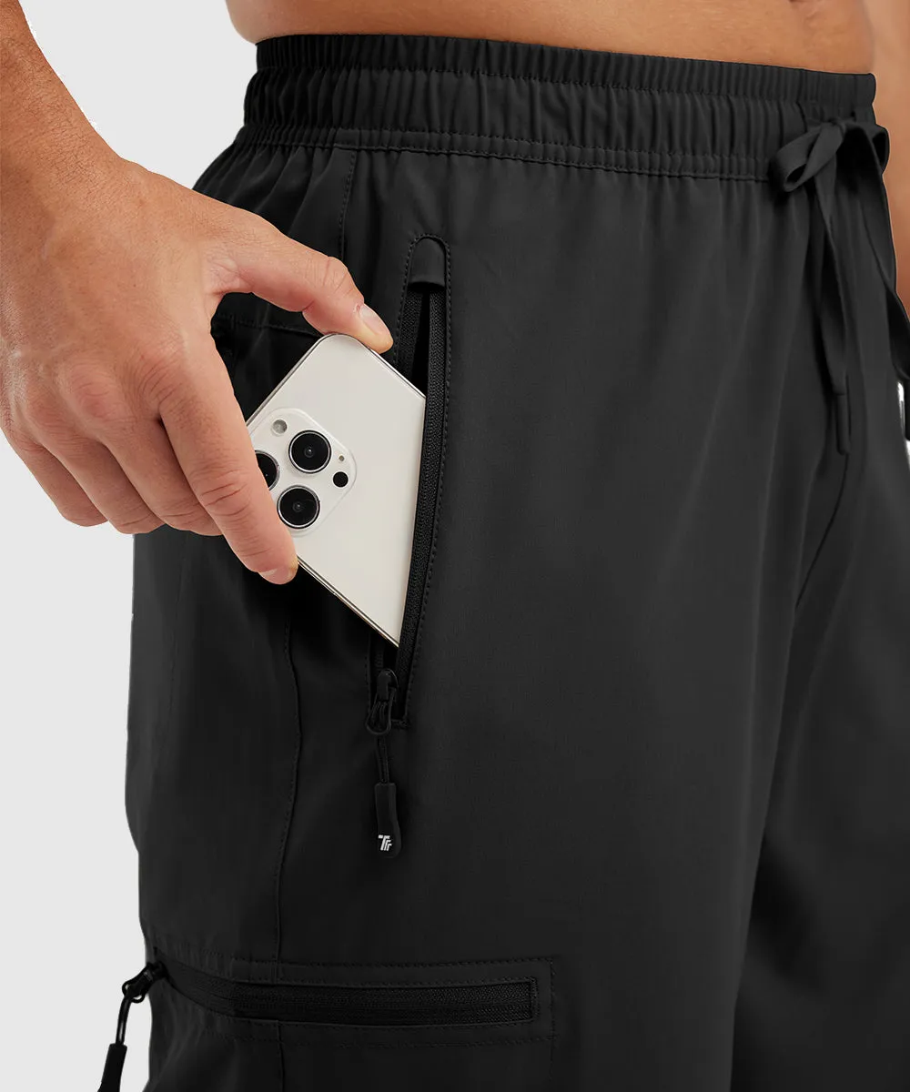 Men's Stretchy Water Repellent Cargo Sports Shorts