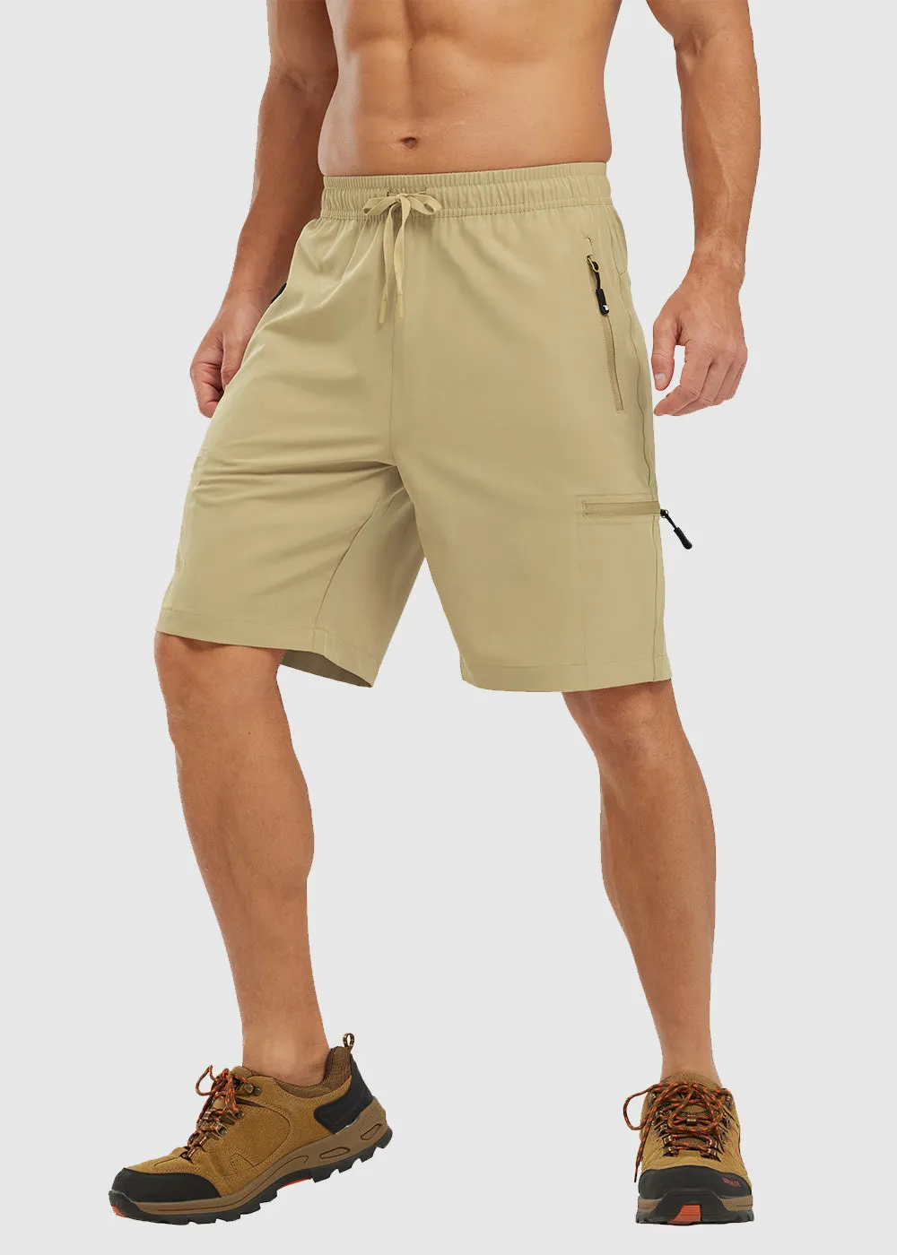 Men's Stretchy Water Repellent Cargo Sports Shorts