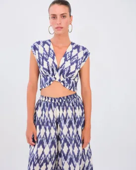 Mikah Cap Sleeve Top - New Ikat by Desert Queen