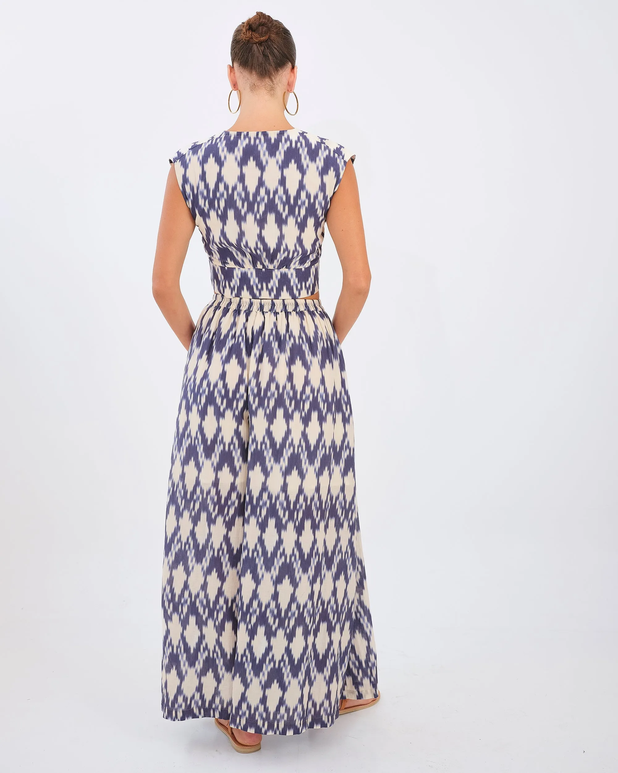 Mikah Cap Sleeve Top - New Ikat by Desert Queen