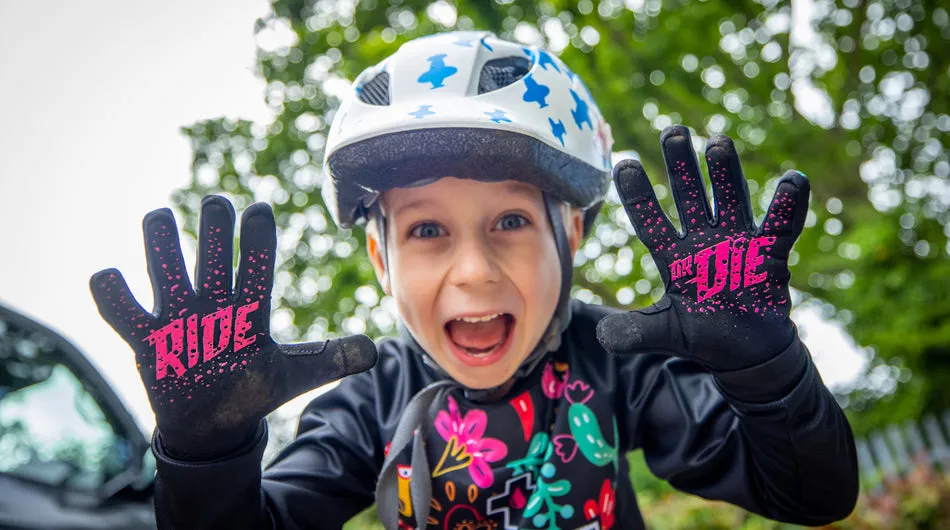 Muc-Off Youth Rider Gloves Red Hot Chilli Pepper